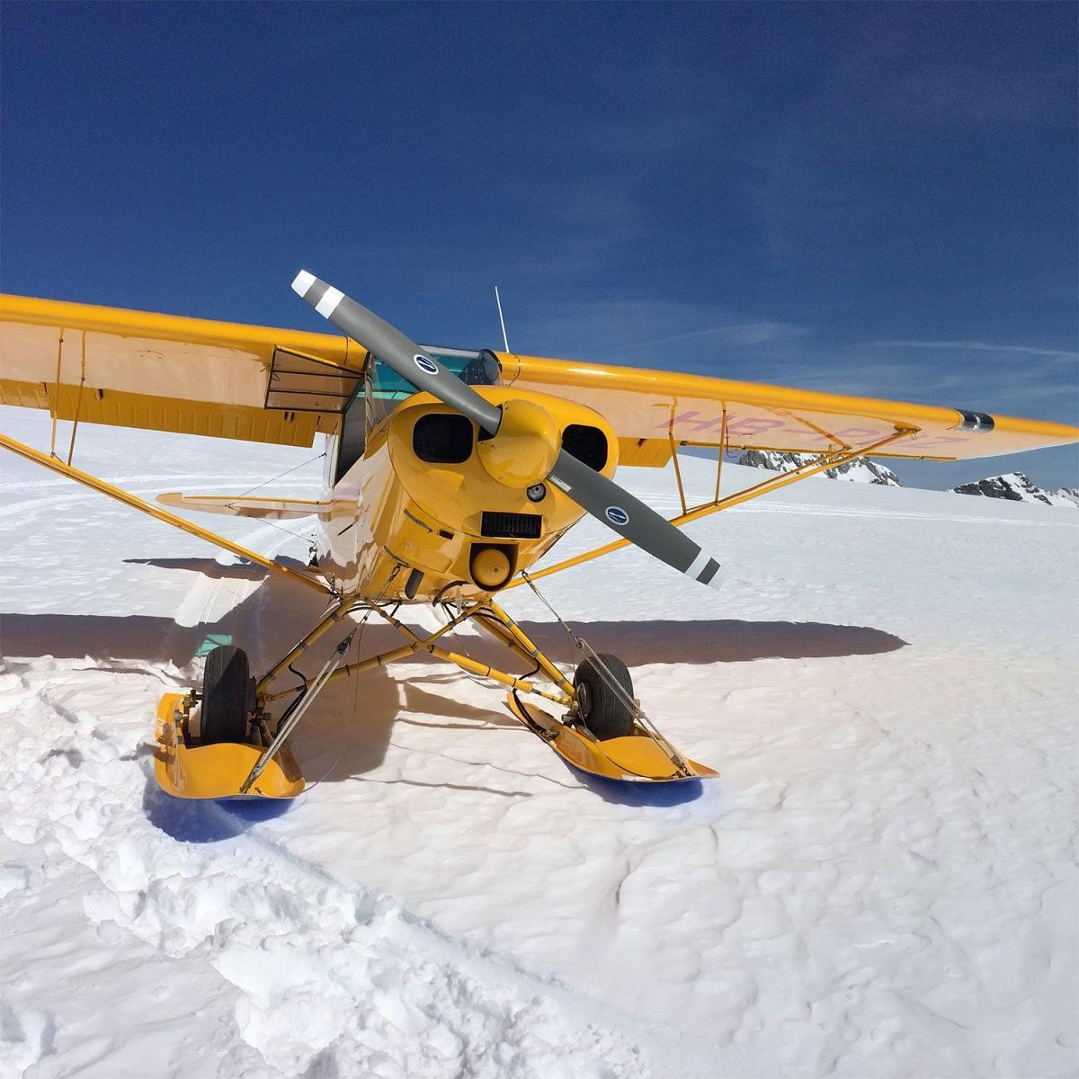 Vol En Avion Avec Atterrissage Sur Glacier
