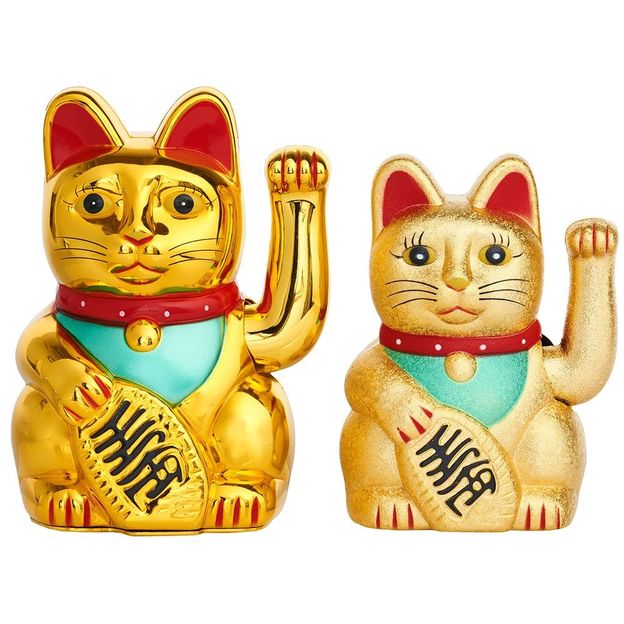 Chat Porte Bonheur Maneki Neko Ideecadeau Ch