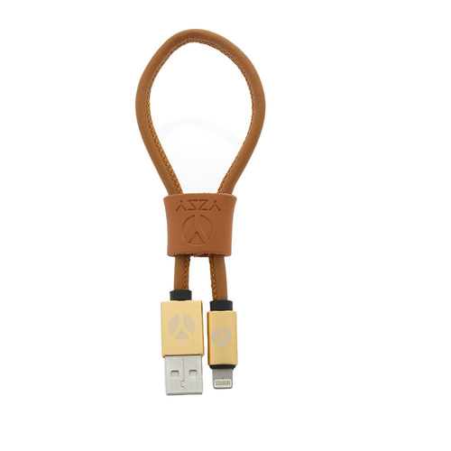DCS USB Kabel 25cm Lightning Brown Leather