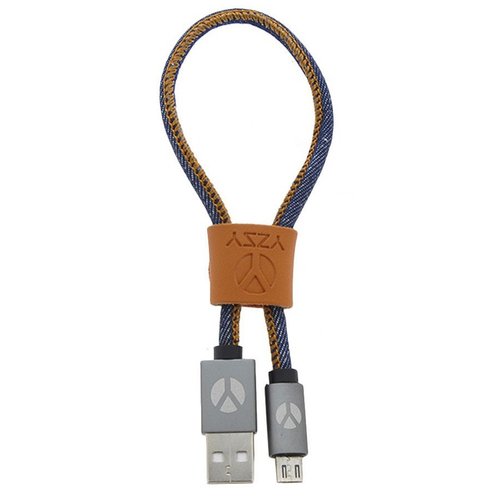 DCS USB Kabel 25cm Micro USB Blue Jeans