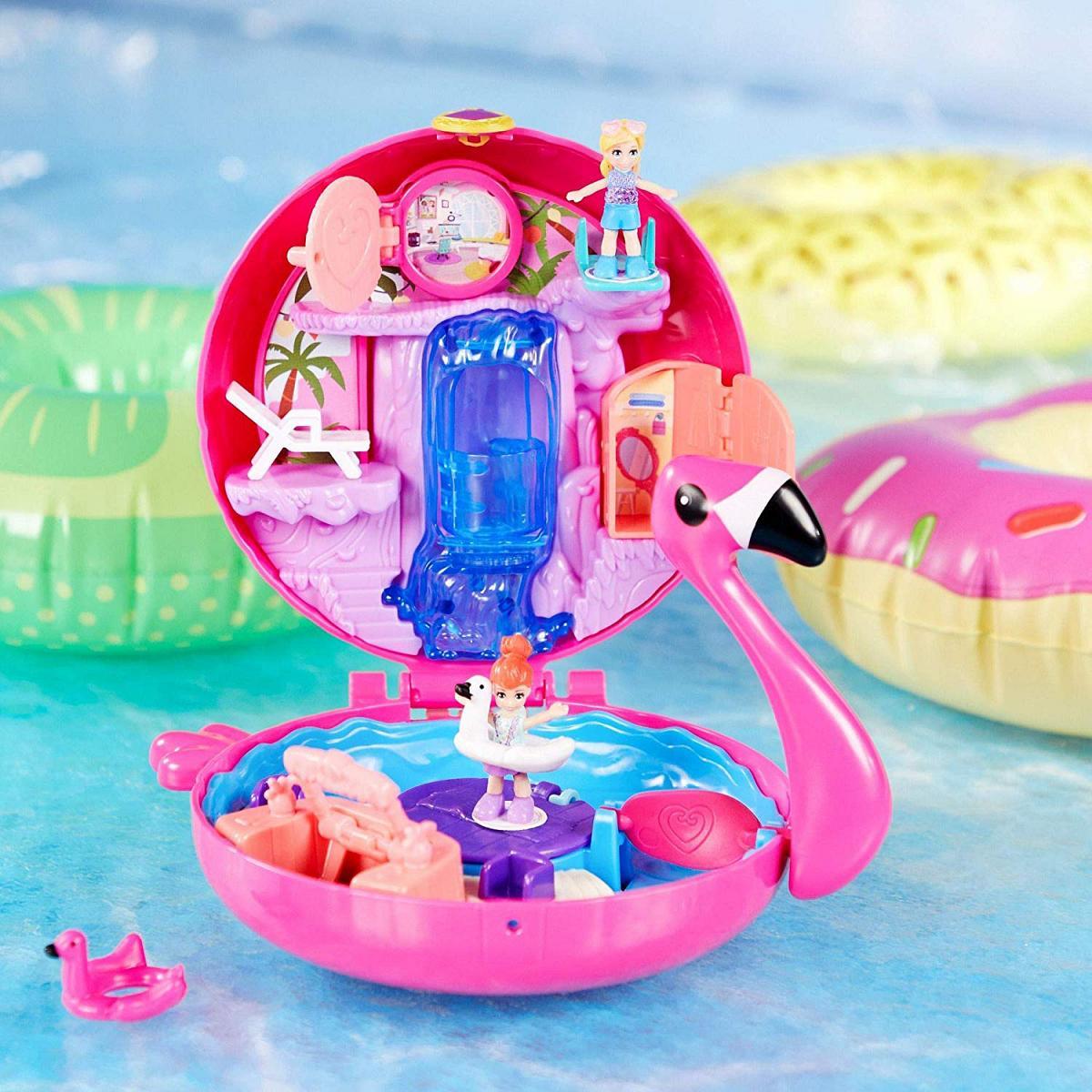 polly pocket flamingo pool