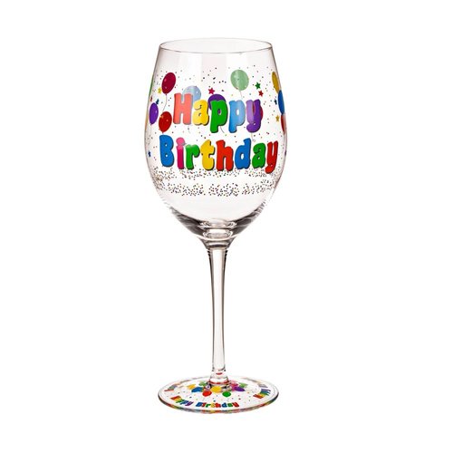 Weinglas XL Happy Birthday, 600ml