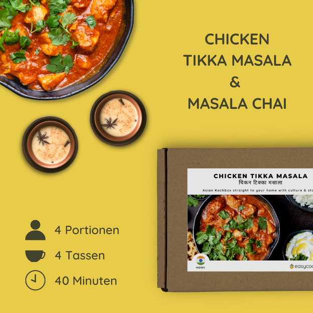 Box Poulet Tikka Massala Chai Tea Ideecadeau Ch